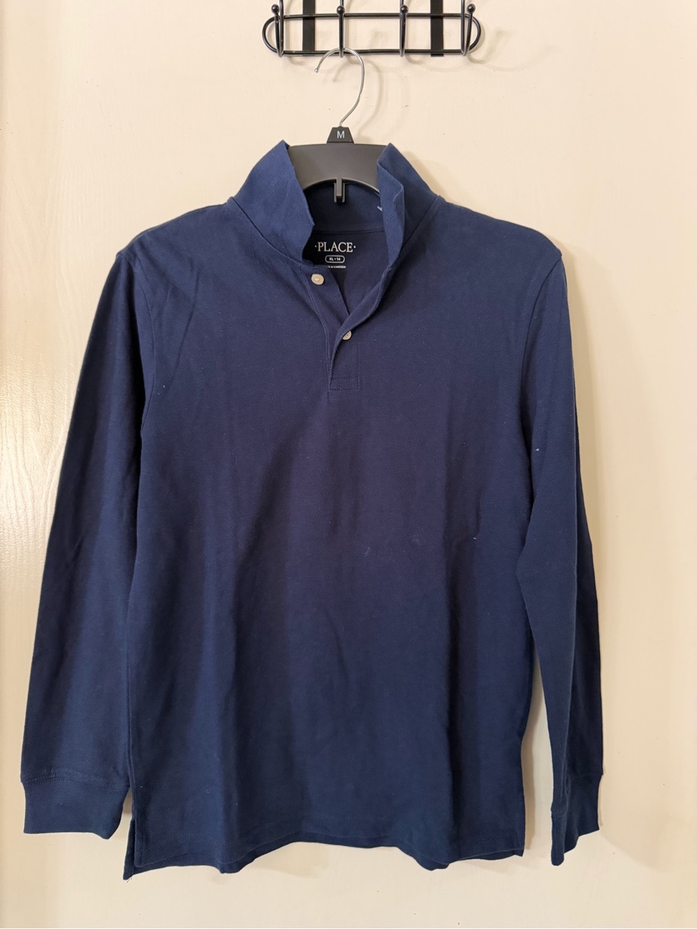 The Children's Place Boys' Long-Sleeve Navy Rugby Polo (290)